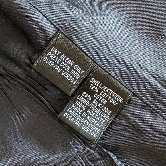 Linda Allard Ellen Tracy Blue Floral Print Zip Front Jacket Size 4 Cotton Silk - Picture 6 of 9